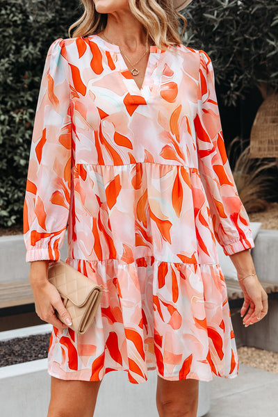 Stylish Women's Vibrant Long Sleeve Mini Dress - Flattering Fit for Casual Outings and Special Celebrations