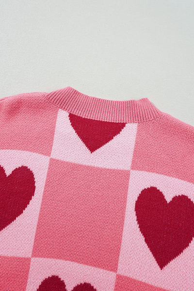 Cozy Plus Size Valentine's Day Sweater for Women in Romantic Red - Perfect Knit for Celebrating Love and Comfort