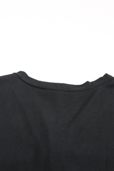 Stylish Women's Black Open-Front Cardigan with Button Details  Cozy Layering Essential for Any Occasion