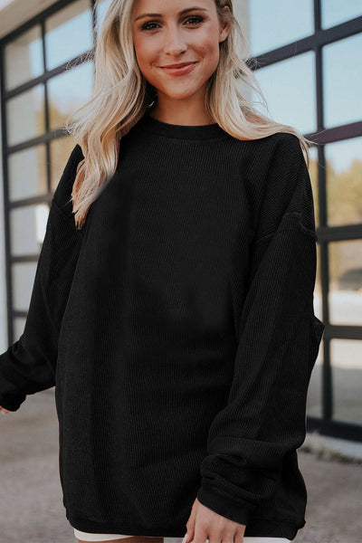 Cozy Women's Crew Neck Sweatshirt in Soft Cotton Blend - Casual Style for Everyday Comfort and Versatile Outfits