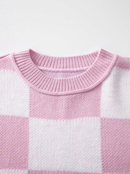Plus Size Casual Sweater, Women's Plus Solid Long Sleeve V Neck Oversized Jumper