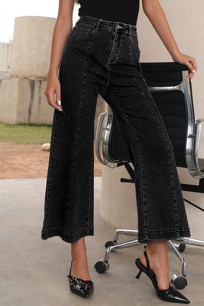 Stylish Women's Classic Blue Ankle Jeans - Comfortable Fit for Everyday Casual Wear and Effortless Style