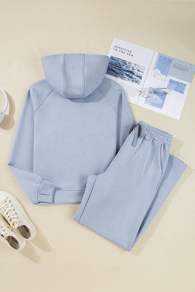 Women's Soft Fabric Cozy Hoodie & Jogger Set - Casual Chic Loungewear for Comfort & Everyday Style