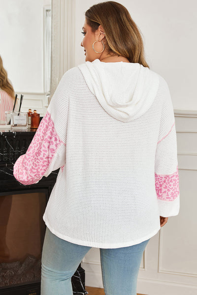 Plus Size Women's Cozy Pullover Hoodie - Soft, Stylish, Comfortable with Adjustable Drawstring in Trendy Colors