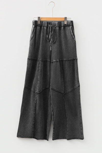 Stylish Women's Black Wide Leg Pants Flattering Fit for Casual & Dressy Occasions, Perfect for Any Wardrobe