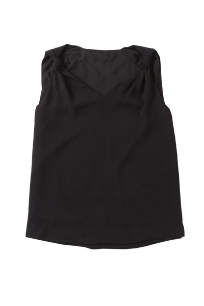 Casual Solid Chain Strap Crew Neck Sleeveless Tank Top