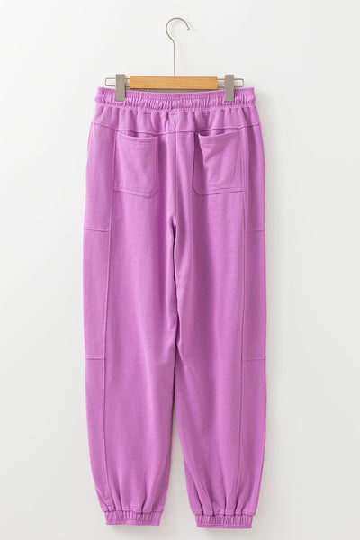 Women's Soft Cotton Casual Jogger Pants with Drawstring - Relaxed Fit for Everyday Comfort and Leisure Wear