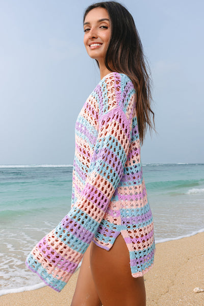 Chic Women's Lightweight Beach Cover-Up - Ideal for Summer Fun and Poolside Relaxation in Vibrant Colors