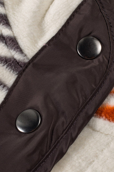 Women's Multicolor Fuzzy Aztec Western Fashion Vest Jacket