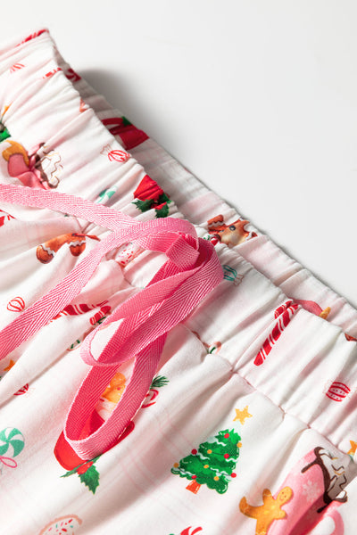 Women's Holiday Whimsy Pajama Set: Collared Short and Top Duo with practical styling and dependable silhouette control.