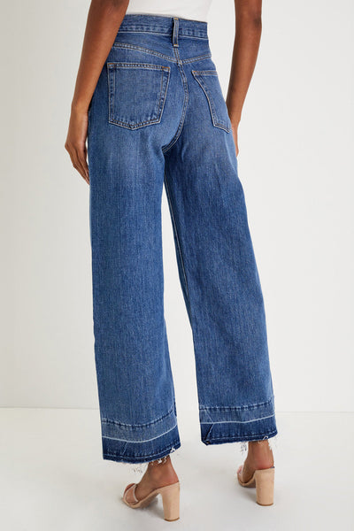 Stylish Blue Women's Cropped Loose-Fit Jeans - Trendy and Comfortable Denim for Effortless Casual Looks