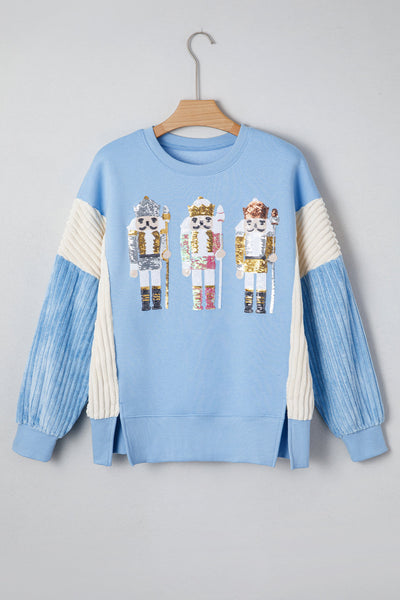 Cozy Women's Christmas Graphic Sweatshirt - Festive Holiday Design, Casual Fit for Winter Celebrations and Parties
