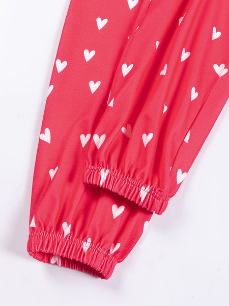 Long Sleeve Heart Pajama Set