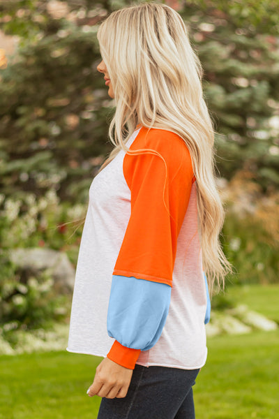 Stylish Women's Contrast Stitch Blouse - Chic Casual Top for Effortless Everyday Elegance and Unique Detail