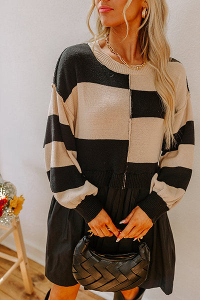 Cozy Knit Two-in-One Sweater Dress for Women - Stylish Layered Fall & Winter Fashion Essential in Versatile Colors