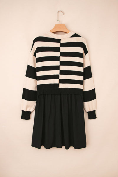Cozy Knit Two-in-One Sweater Dress for Women - Stylish Layered Fall & Winter Fashion Essential in Versatile Colors
