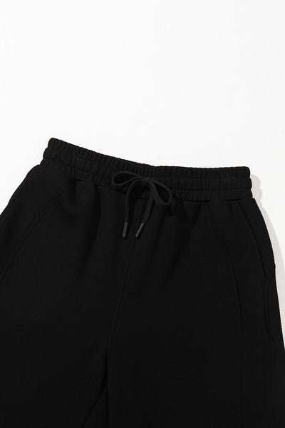 Women's Soft Black Sweatpants - Cozy Casual Fit for Everyday Comfort and Relaxation in Stylish Loungewear