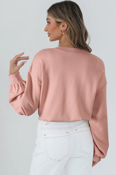 Vibrant Floral Print Oversized Women's Sweater Cozy Fall & Winter Essential for Chic, Seasonal Style