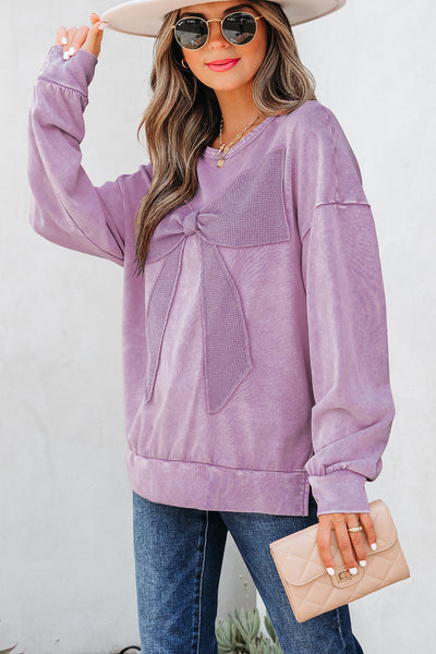Cozy Women's Mineral Washed Sweatshirt in Soft Pastel Colors - Relaxed Fit for Effortless Style and All-Day Comfort