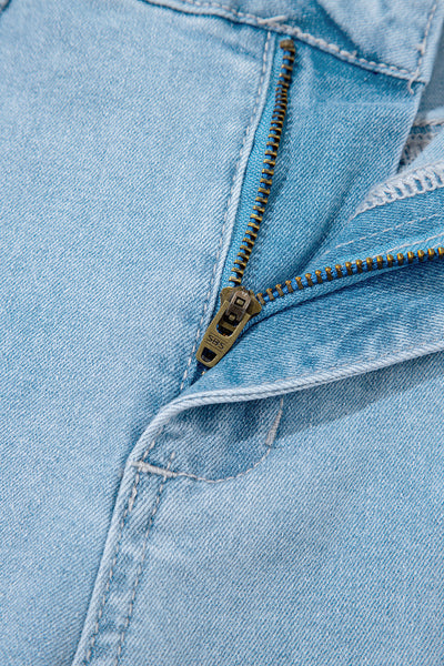 Trendy Women's High Rise Barrel Jeans - Relaxed Fit in Classic Blue Denim with Vintage Style and Comfort