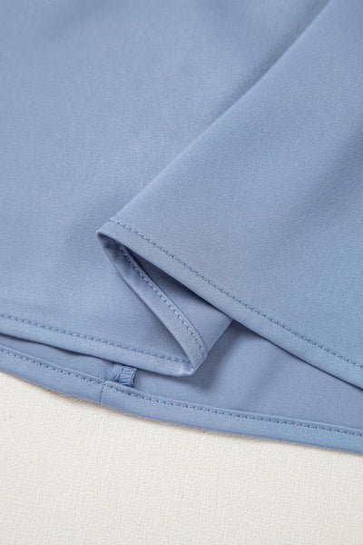 Effortlessly Stylish Women's Soft Pastel Bell Sleeve Blouse - Flowy Fit for Ultimate Comfort and Fashion-Forward Looks