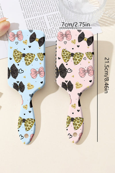 Women's Pink Leopard and Bow Print Detangling Paddle Hair Brush with practical styling and dependable silhouette control.