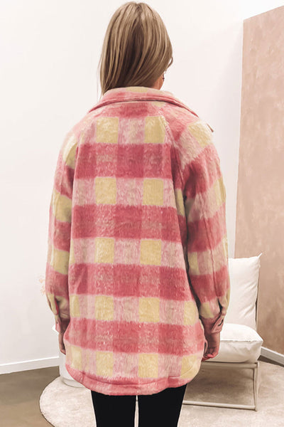 Warm Plaid Jacket for Cold Weather