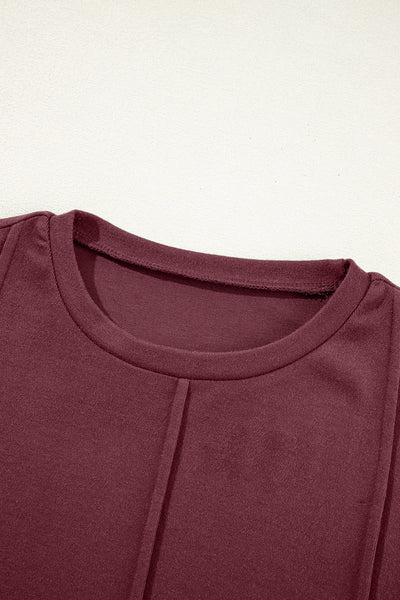 Trendy Women's Exposed Seam Tops - Effortless Everyday Elegance in Versatile Colors and Flattering Fits
