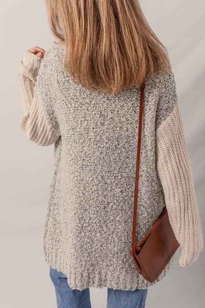 Stylish Women's Color Block Cardigan - Cozy Knit Layer for Fall, Ideal for Casual and Chic Everyday Looks
