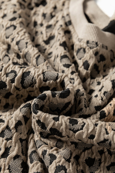 Women's Casual Leopard Print Long Sleeve Blouse - Comfortable & Stylish Top for Everyday Fashion
