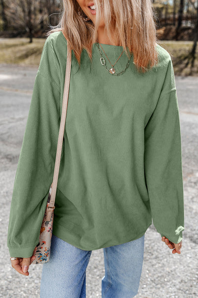 Soft Cotton Blend Oversized Sweatshirt for Women - Cozy Relaxed Fit, Ideal for Casual Outings and Comfortable Lounging