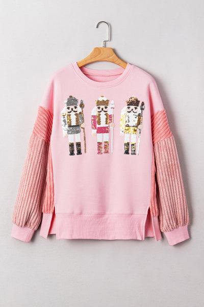 Women's Sequin Graphic Sweatshirt in Stylish Casual Fit - Trendy, Comfortable, and Perfect for Everyday Wear