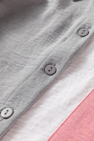 Trendy Women's Color Block Casual Shirt - Comfortable Everyday Top for Effortless Style and Versatile Outfits