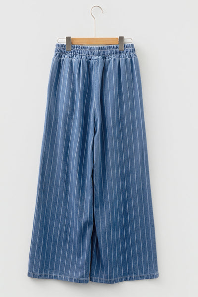Trendy Women's Striped Wide-Leg Pants - Stylish & Comfortable Fit in Vibrant Colors for Casual or Dressy Occasions