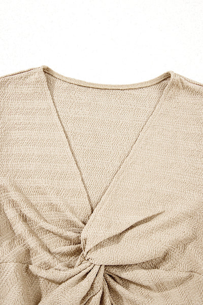 Chic Women's Long Sleeve Twist Top - Stylish, Comfortable Everyday Wear for Effortless Fashion in Versatile Colors