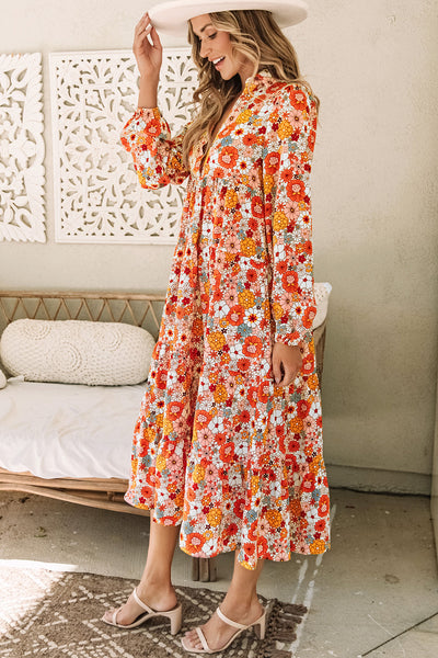 Elegant Navy A-Line Long Sleeve Dress for Women - Flattering Fit for Effortless Style and All-Day Comfort
