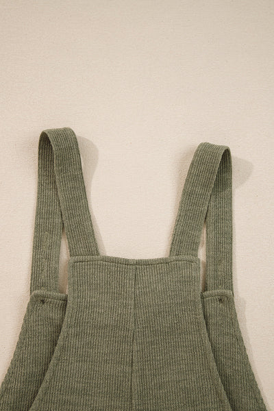 Women's Casual Knit Overall Jumpsuit - Soft, Comfortable Fit for Everyday Style and Trendy Outings in Chic Colors