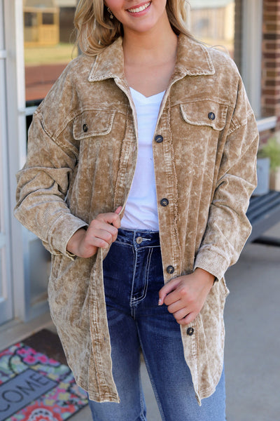Oversized Corduroy Shacket