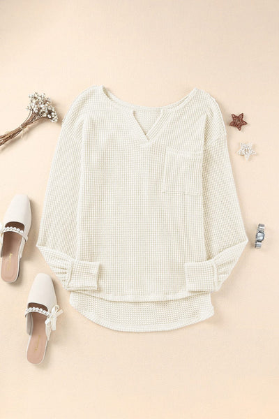 Women's Long Sleeve Waffle Thermal Top