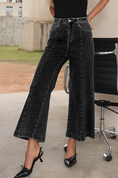 Stylish Women's Classic Blue Ankle Jeans - Comfortable Fit for Everyday Casual Wear and Effortless Style