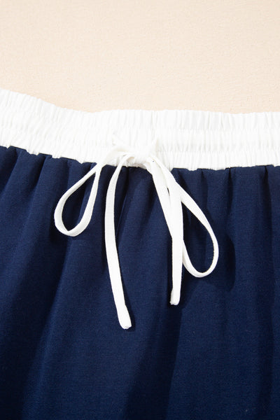 Chic Women's Varsity Sweatshirt and Skirt Set in Cozy Fit - Ideal for Casual Outings and Sporty Styles