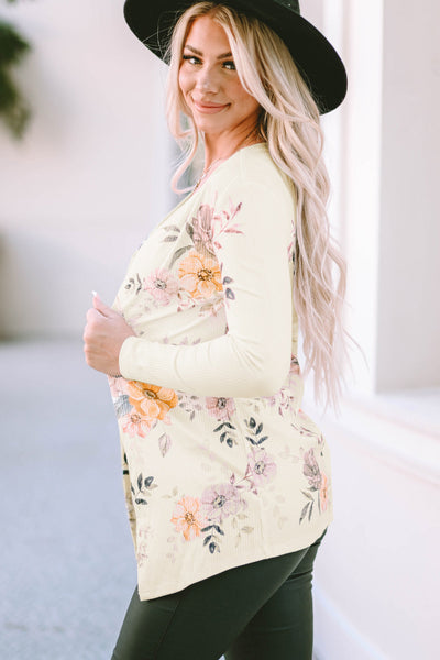 Stylish Batwing Sleeve Lightweight Printed Cardigan