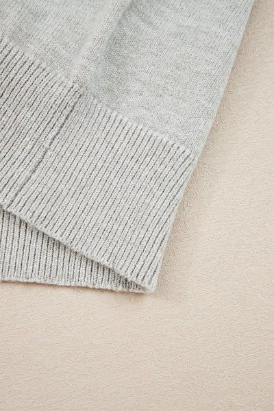 Cozy Women's Pastel Lace Patchwork Sweater - Chic Casual Style for Effortless Everyday Elegance