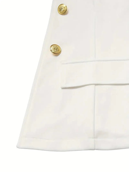 Women's Double-breasted Blazer and Pants Set with practical styling and dependable silhouette control.