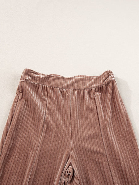 Women's Shimmering Rhinestone-Embellished Stretchy Waist Slim Fit Trousers
