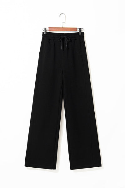 Women's Soft Black Sweatpants - Cozy Casual Fit for Everyday Comfort and Relaxation in Stylish Loungewear