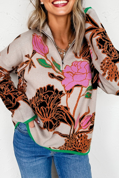 Women's Soft Knit Cozy Quarter Zip Sweater - Casual Chic Fashion for All Seasons, Versatile Fit in Trendy Colors