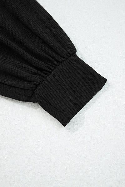 Cozy Women's Textured Knit Top - Casual Chic Style in Soft Fabric, Ideal for Everyday Layering and Comfort