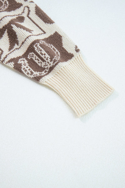 Women's Chic Women's Western-Style Cozy Knit Sweaters for Casual Outings - Perfect Layering Pieces in Trendy Colors