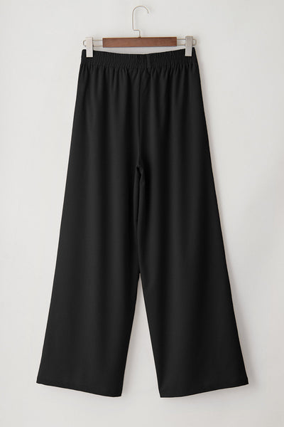 Elegant Women's Wide Leg Pants in Soft, Flowing Fabric - Ideal for Casual Outings and Effortless Style